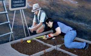 Installing the Fossil Dig Pit